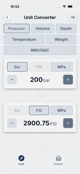 Unit Converter on phone