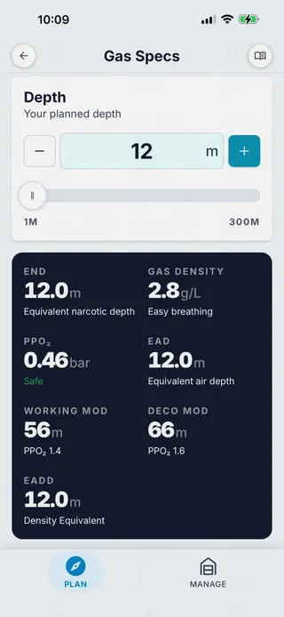 Gas Specs screenshot