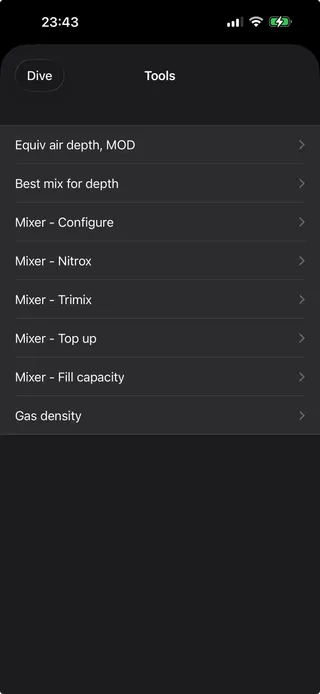 MultiDeco Tools tab listing mixer functions and EAD/MOD