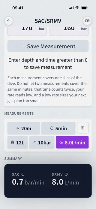 SAC/RMV Calculator